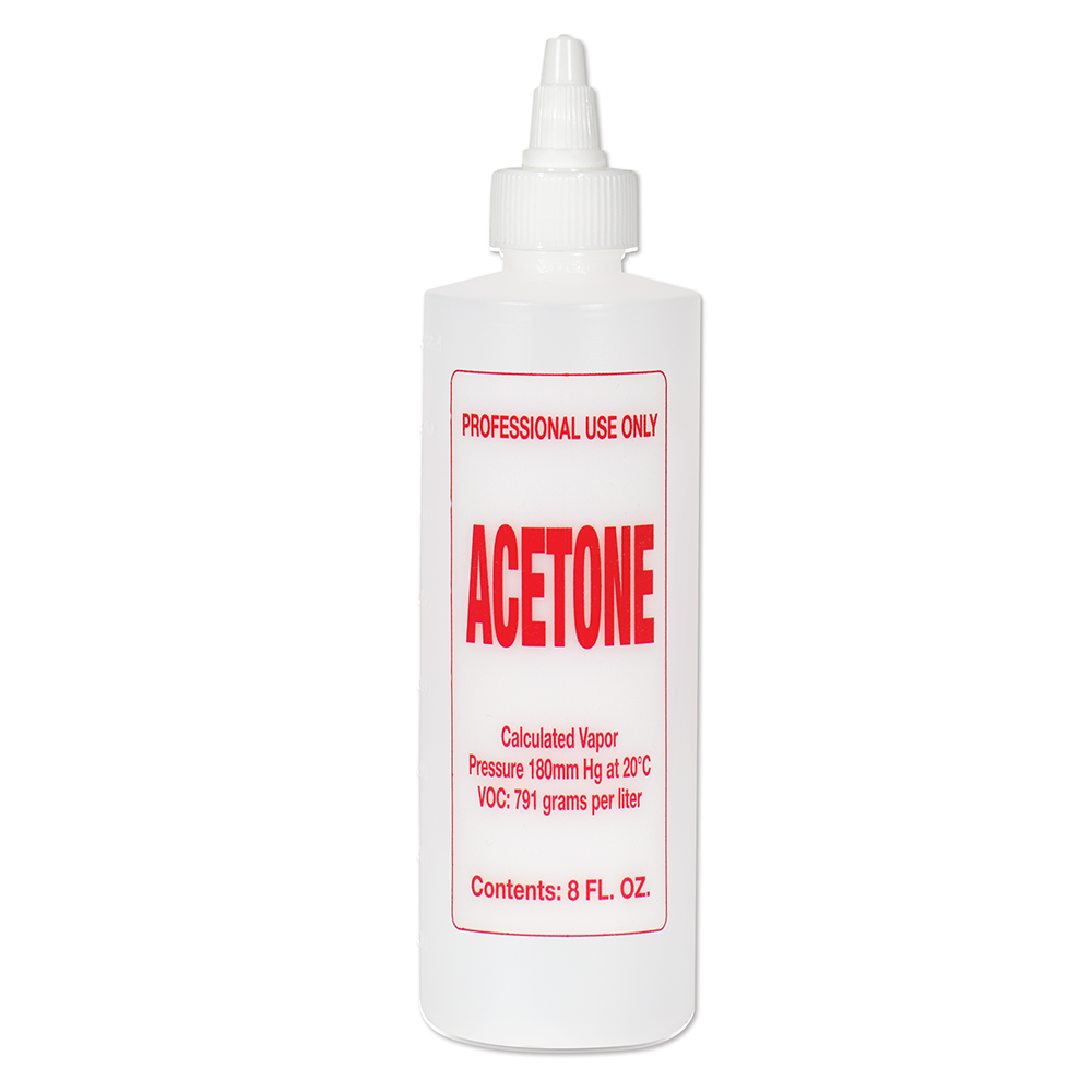 Soft 'N Style Imprinted Acetone Bottle - 8oz by Beauty Supply 123 Outlet