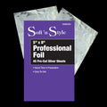 Soft 'N Style Pre-Cut Silver Foil Sheets - 5" x 8" - 45ct by Beauty Supply 123 Outlet
