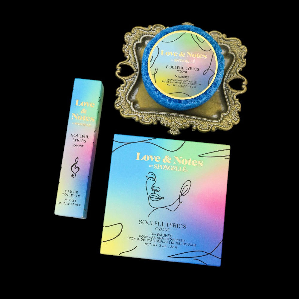 Soulful Lyrics Love & Notes Trio Set by Spongellé