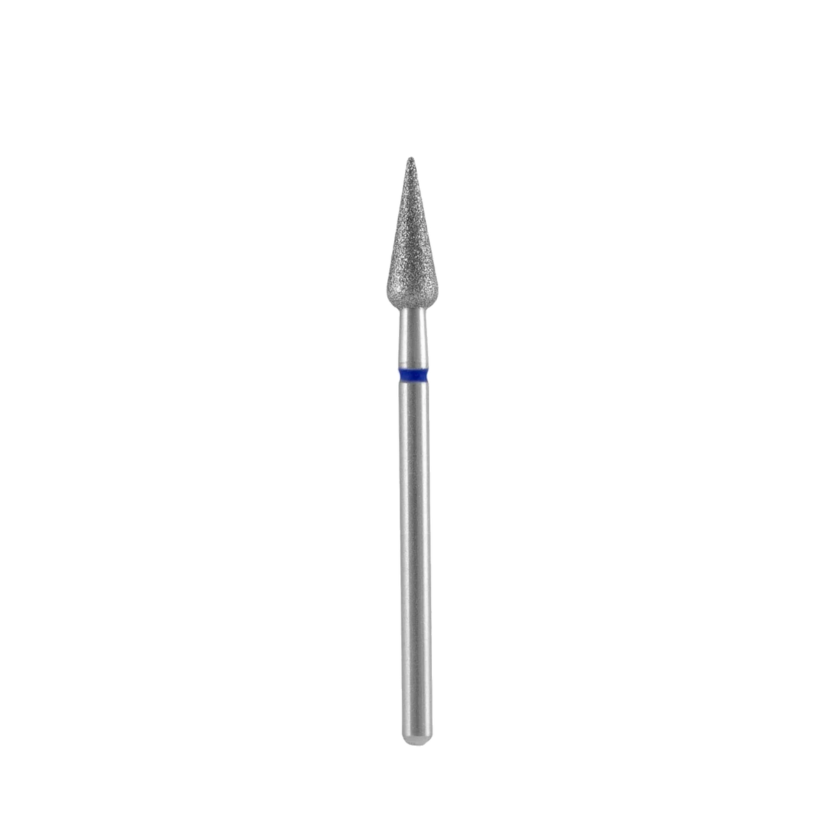 DIAMOND NAIL DRILL BIT, "ROUNDED PEAR", BLUE, HEAD DIAMETER 4/12MM (FA100B040/12) - STALEKS