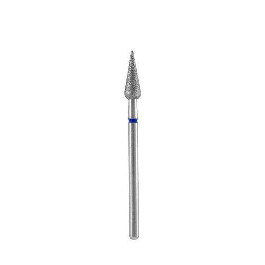 DIAMOND NAIL DRILL BIT, "ROUNDED PEAR", BLUE, HEAD DIAMETER 4/12MM (FA100B040/12) - STALEKS