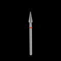 DIAMOND NAIL DRILL BIT, "ROUNDED PEAR", RED, HEAD DIAMETER 4/12MM (FA100R040/12) - STALEKS by kvadrat store