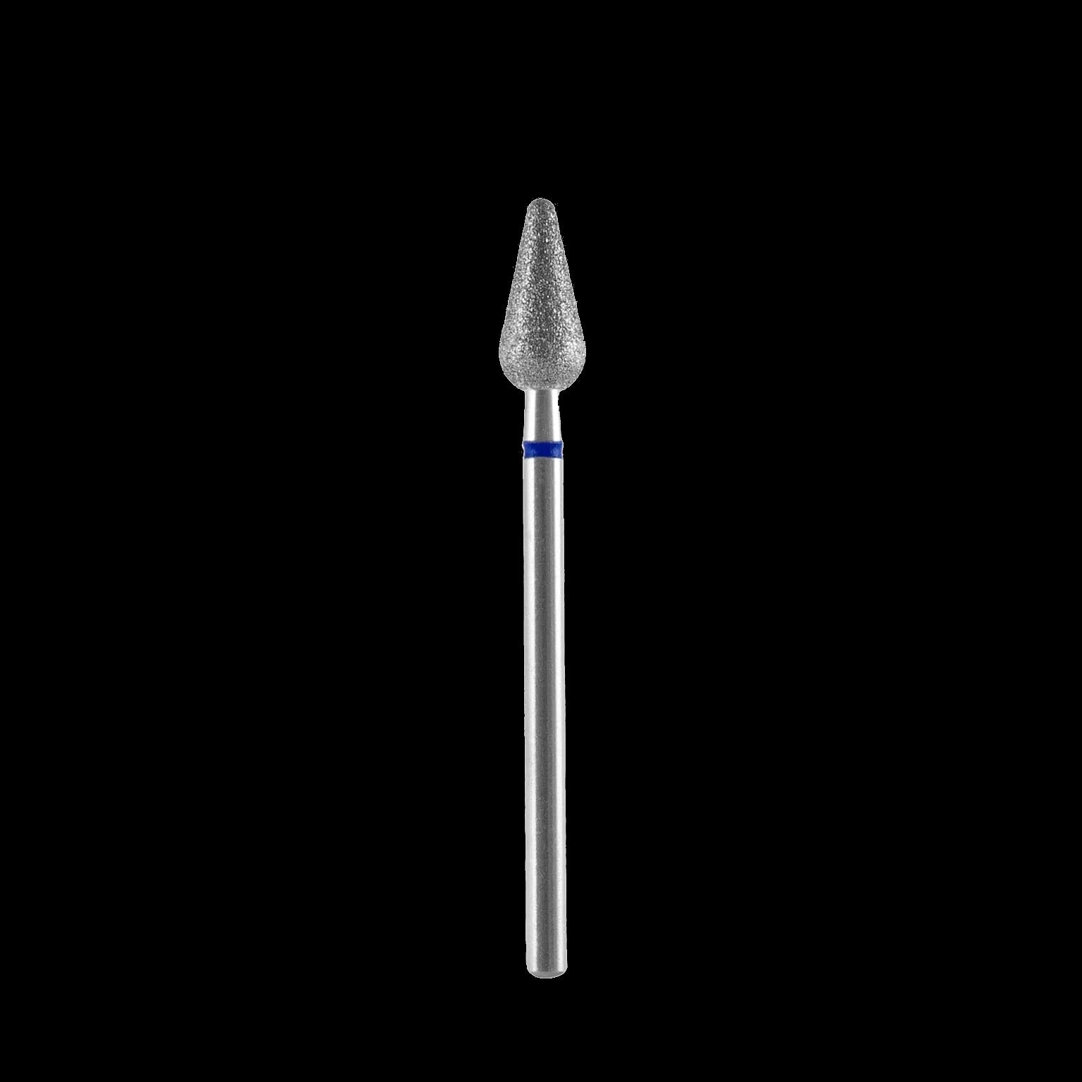 DIAMOND NAIL DRILL BIT, "ROUNDED PEAR", BLUE, HEAD DIAMETER 5/12MM (FA101B050/12) - STALEKS by kvadrat store