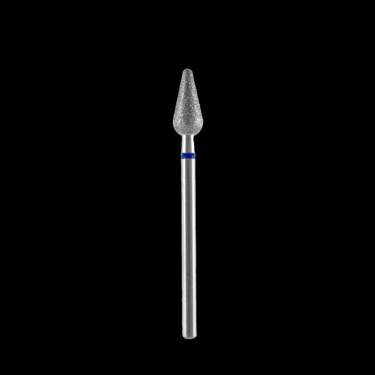 DIAMOND NAIL DRILL BIT, "ROUNDED PEAR", BLUE, HEAD DIAMETER 5/12MM (FA101B050/12) - STALEKS by kvadrat store