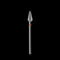 DIAMOND NAIL DRILL BIT, "ROUNDED PEAR", RED, HEAD DIAMETER 5/12MM (FA101R050/12) - STALEKS by kvadrat store
