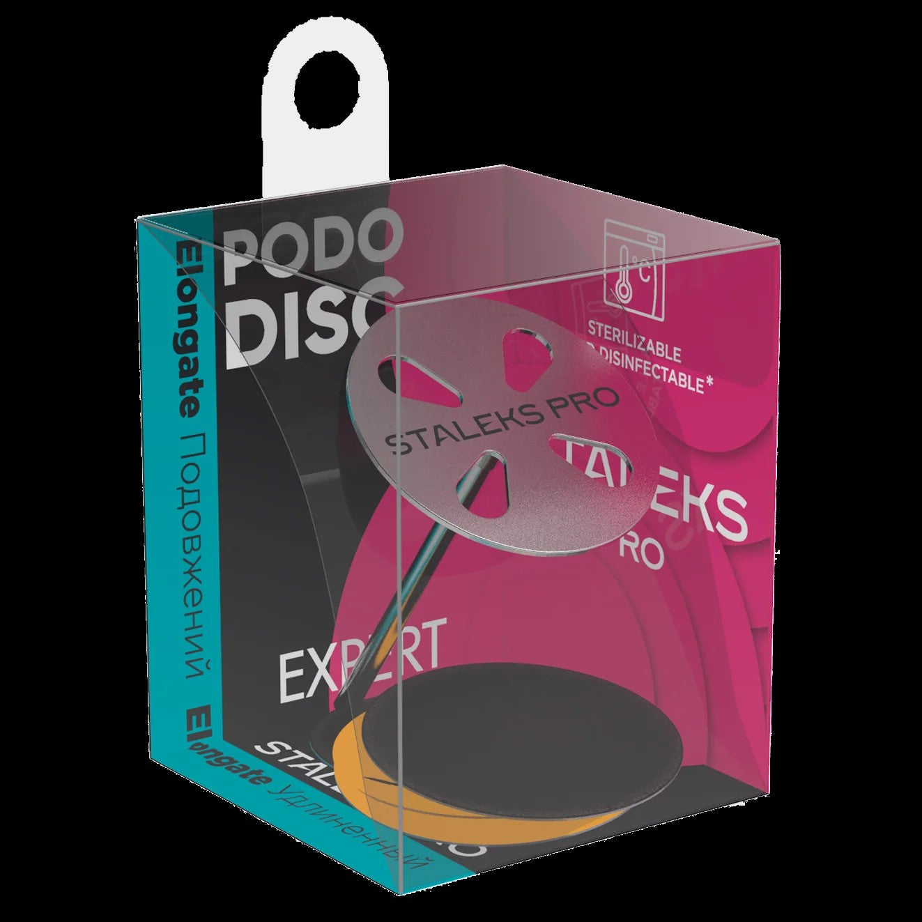 STALEKS PRO EXPERT PODODISC EXTENDED ELONGATE PEDICURE DISC WITH REMOVABLE 180 GRIT 5 PCS FILE (PDLSET) - STALEKS™ by kvadrat store
