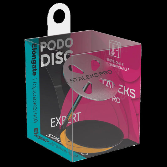 STALEKS PRO EXPERT PODODISC EXTENDED ELONGATE PEDICURE DISC WITH REMOVABLE 180 GRIT 5 PCS FILE (PDLSET) - STALEKS™ by kvadrat store