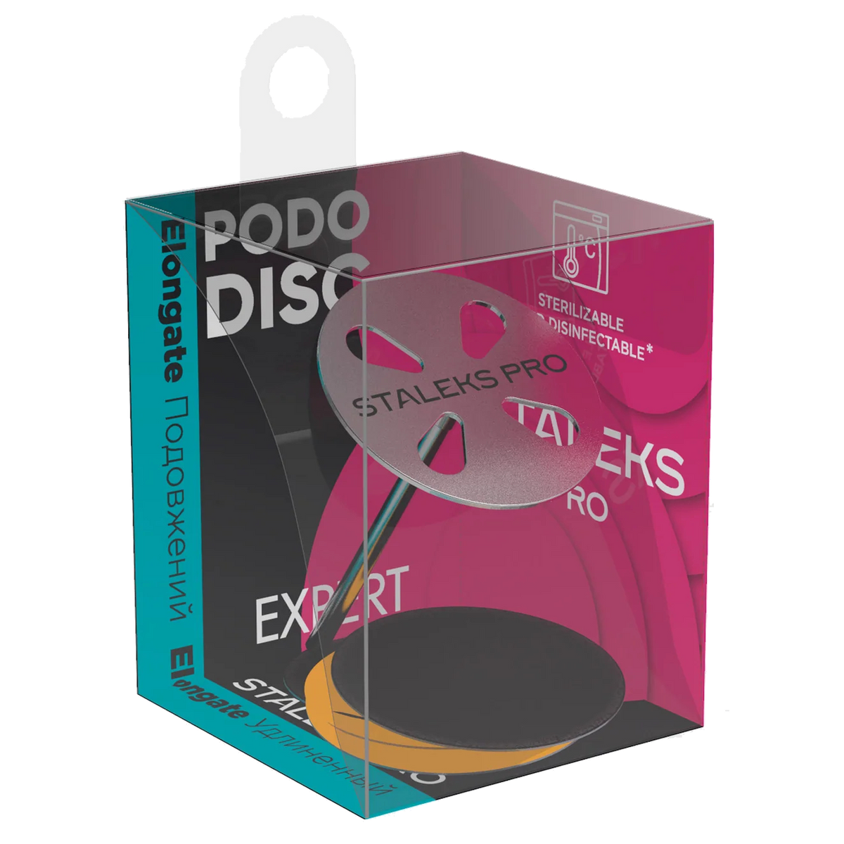 STALEKS PRO EXPERT PODODISC EXTENDED ELONGATE PEDICURE DISC WITH REMOVABLE 180 GRIT 5 PCS FILE  (PDLSET) - STALEKS™