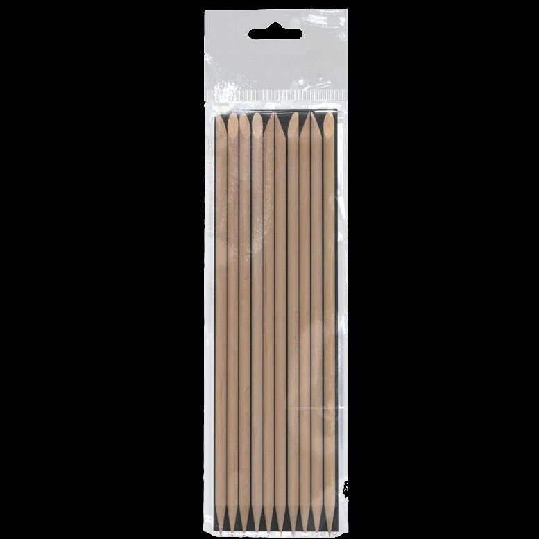 STALEKS PRO ORANGE STICK FOR MANICURE WOODEN 150 MM 10 PCS DOS-10/10 - STALEKS™ by kvadrat store