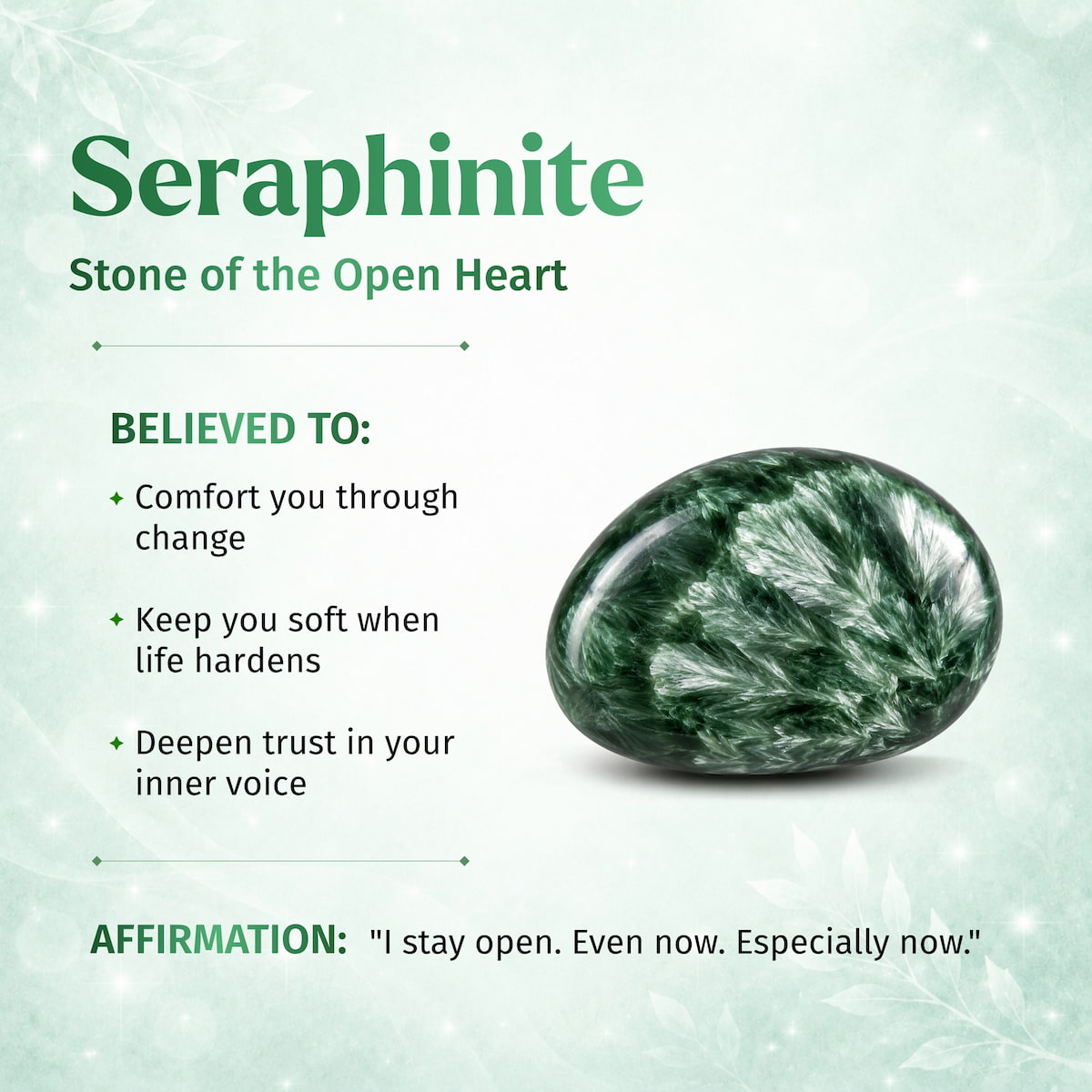 The Angel by My Side – Rare Seraphinite Pendant