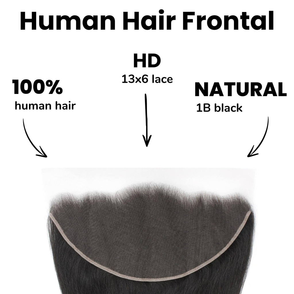 Straight 13x6 HD Lace Human Hair Frontal by Private Label