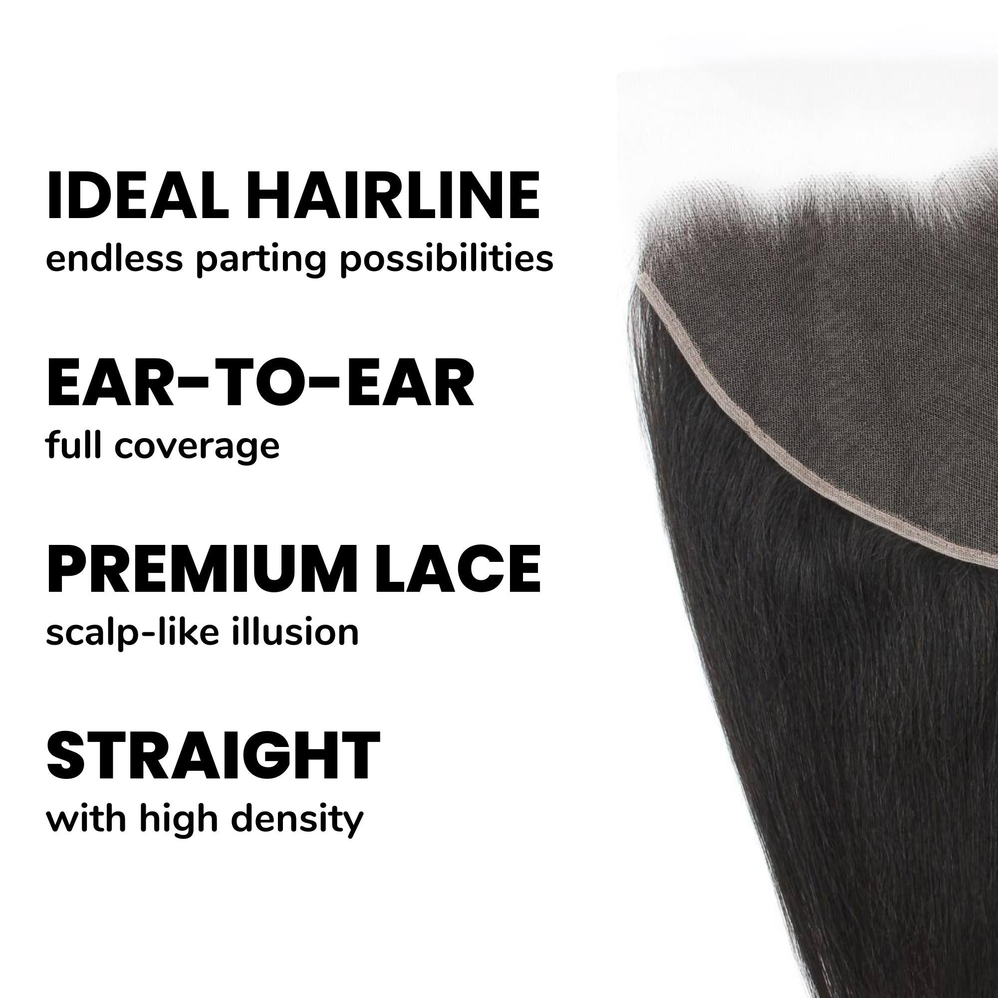 Straight 13x6 HD Lace Human Hair Frontal by Private Label
