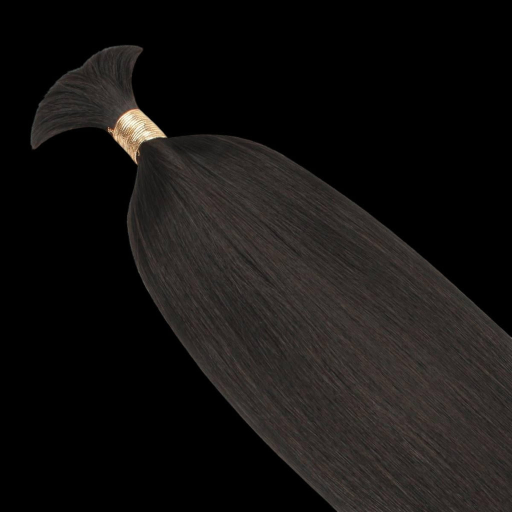 Straight Bulk 100% Human Braiding Hair by Private Label