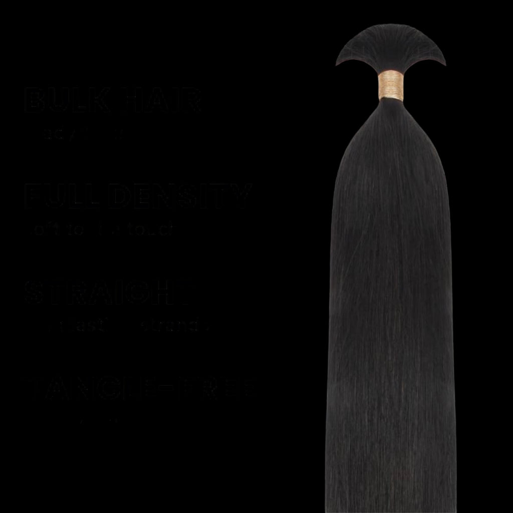 Straight Bulk 100% Human Braiding Hair by Private Label