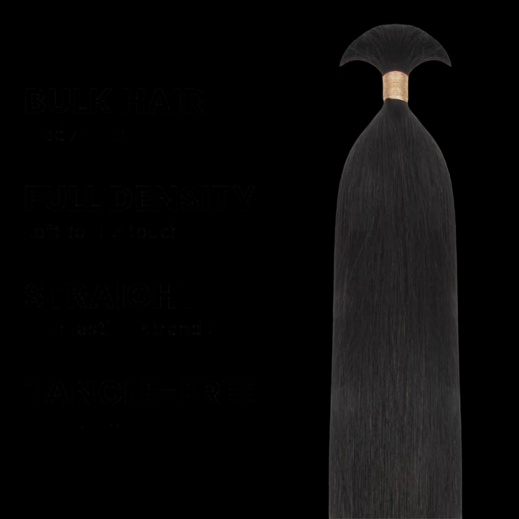 Straight Bulk 100% Human Braiding Hair by Private Label