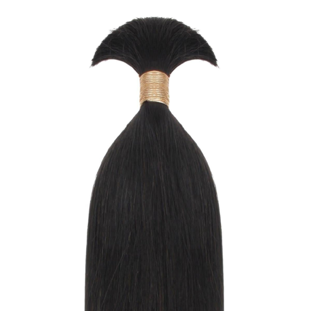 Straight Bulk 100% Human Braiding Hair by Private Label