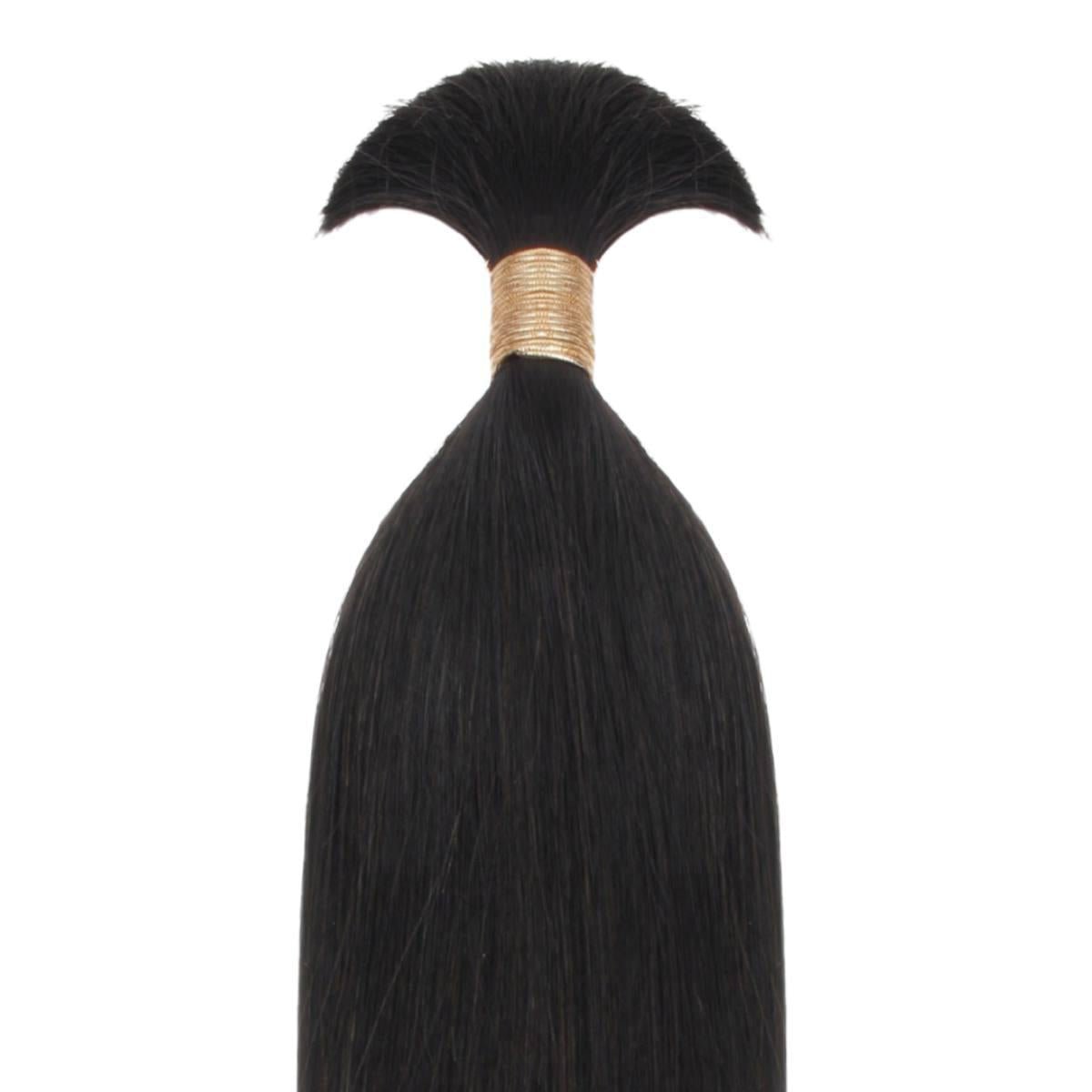 Straight Bulk 100% Human Braiding Hair by Private Label