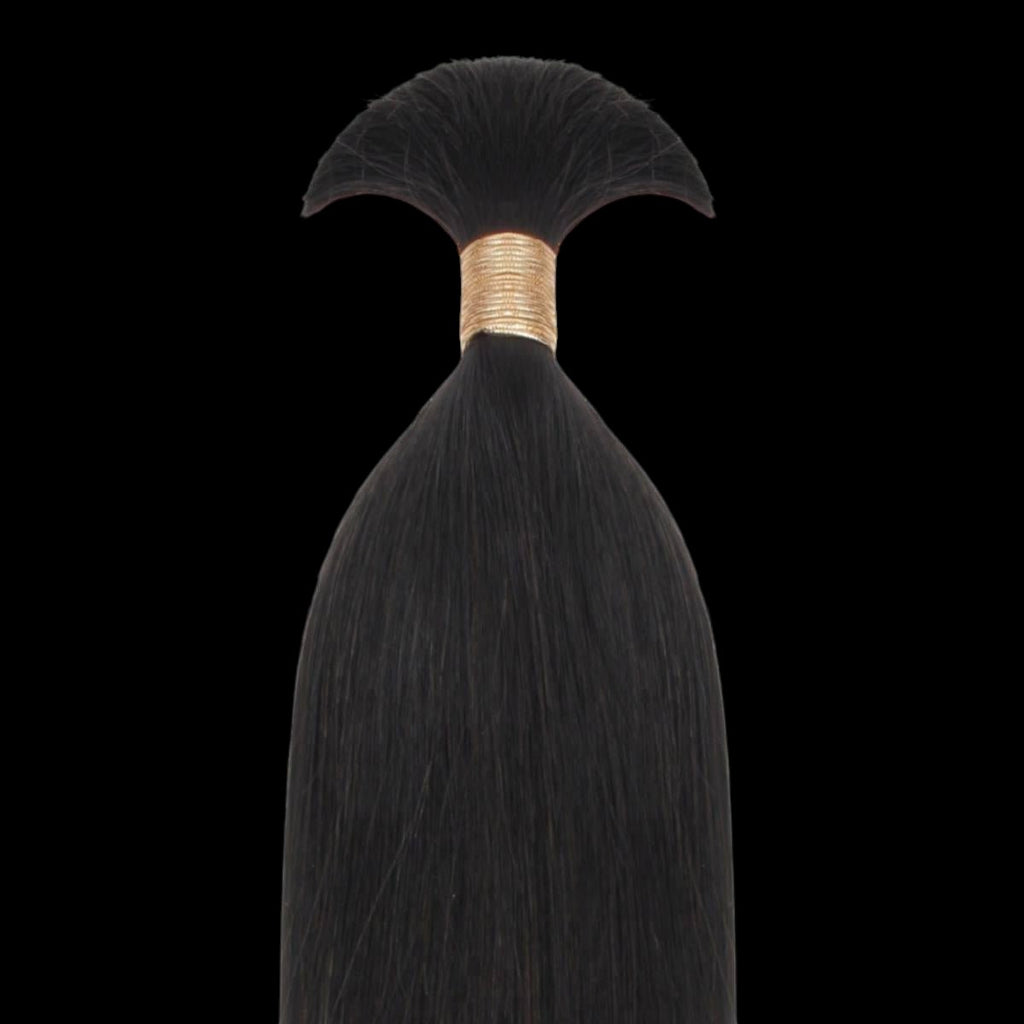 Straight Bulk 100% Human Braiding Hair by Private Label
