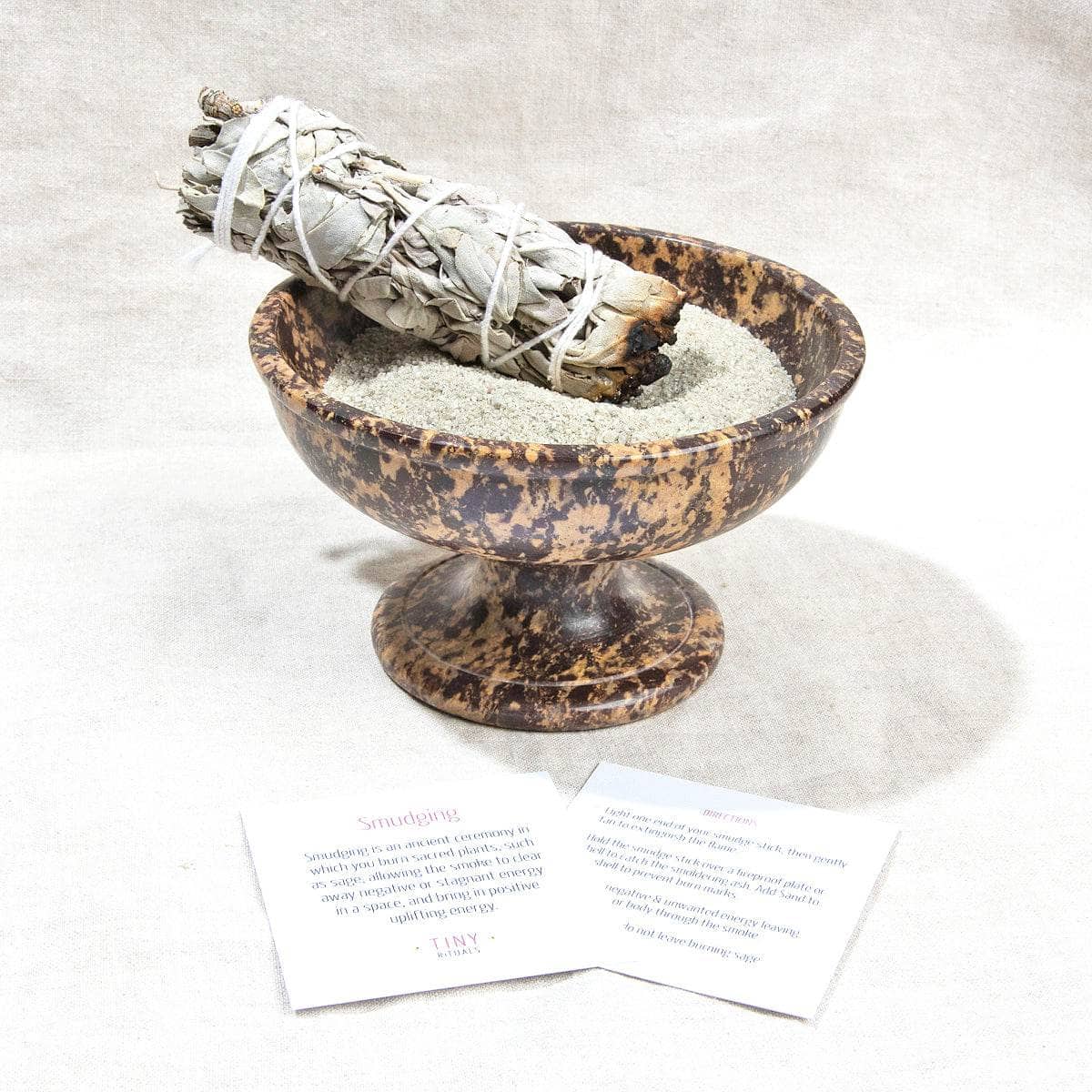 Large Soapstone Smudge Bowl Kit by Tiny Rituals by VYSN