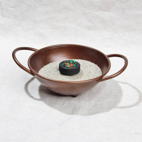 Antique Copper Smudge Bowl Kit by Tiny Rituals by VYSN