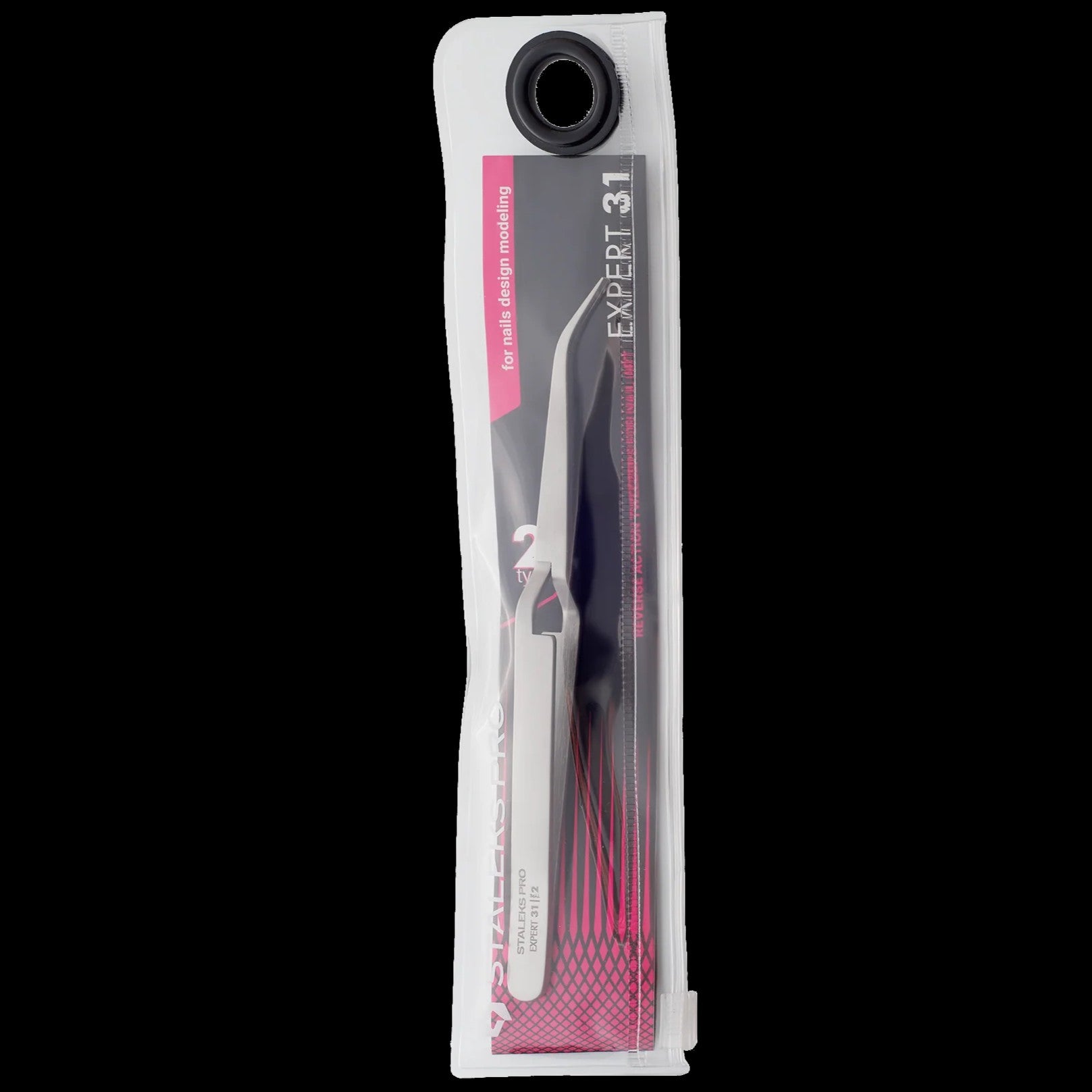 STALEKS EXPERT PRO 31 TYPE 2 REVERSE ACTION TWEEZERS FOR NAIL ART DESIGN TE-31/2 - STALEKS™ by kvadrat store
