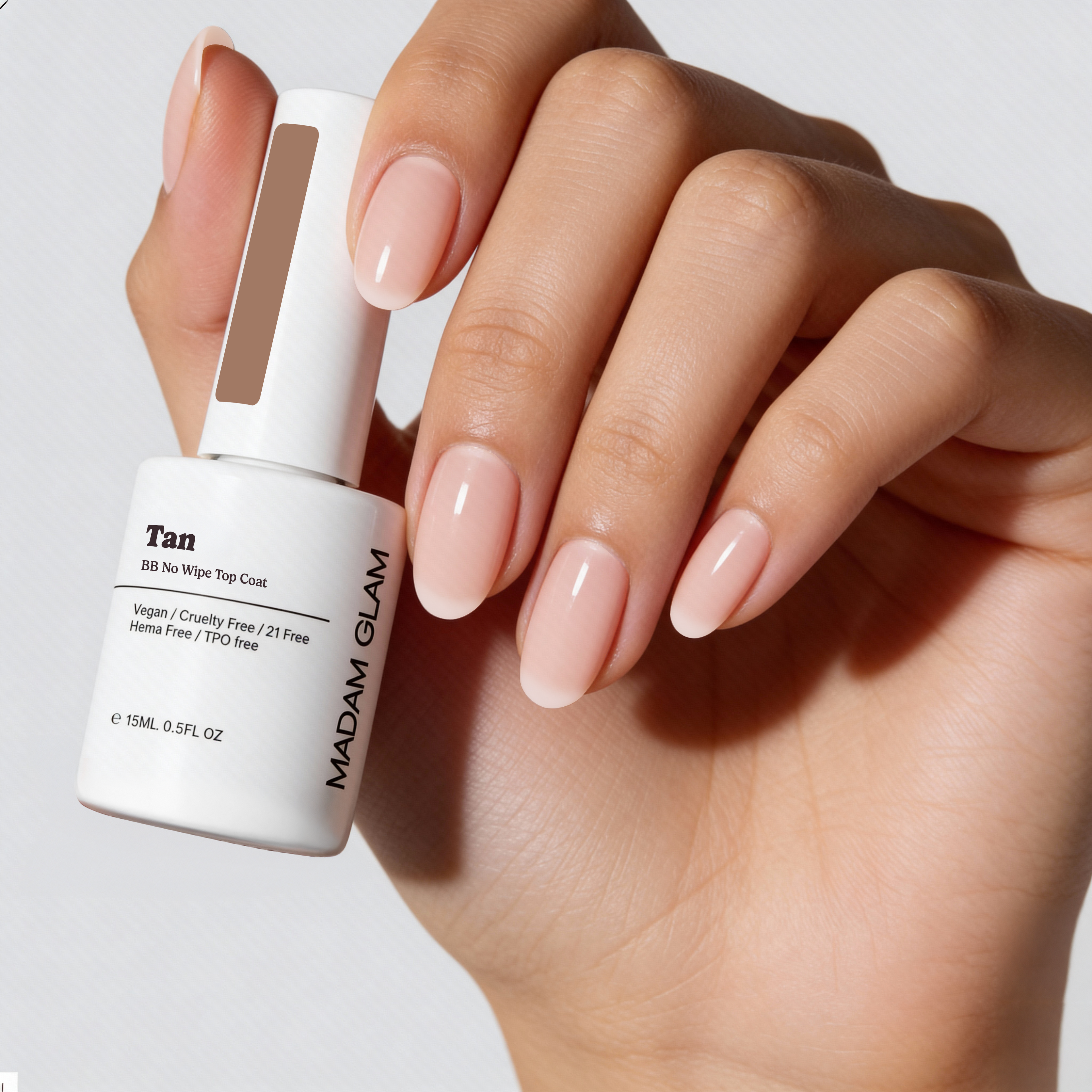 Tan BB No Wipe Top Coat by Madam Glam