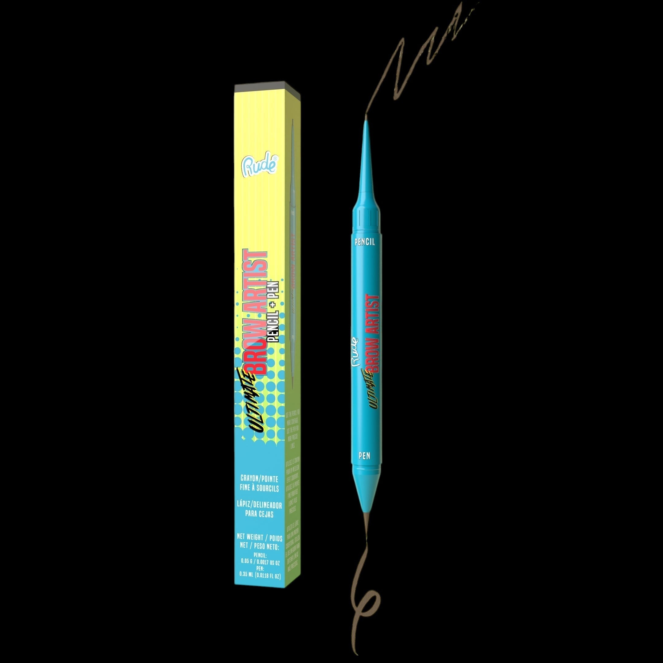 RUDE Ultimate Brow Artist - Pencil And Pen - Taupe by VYSN