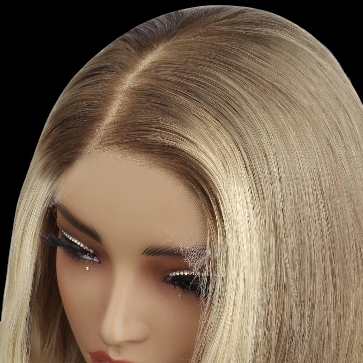 Taylor Glueless 5x5 HD Lace Professionally Colored 100% Human Hair Closure Wig by Private Label