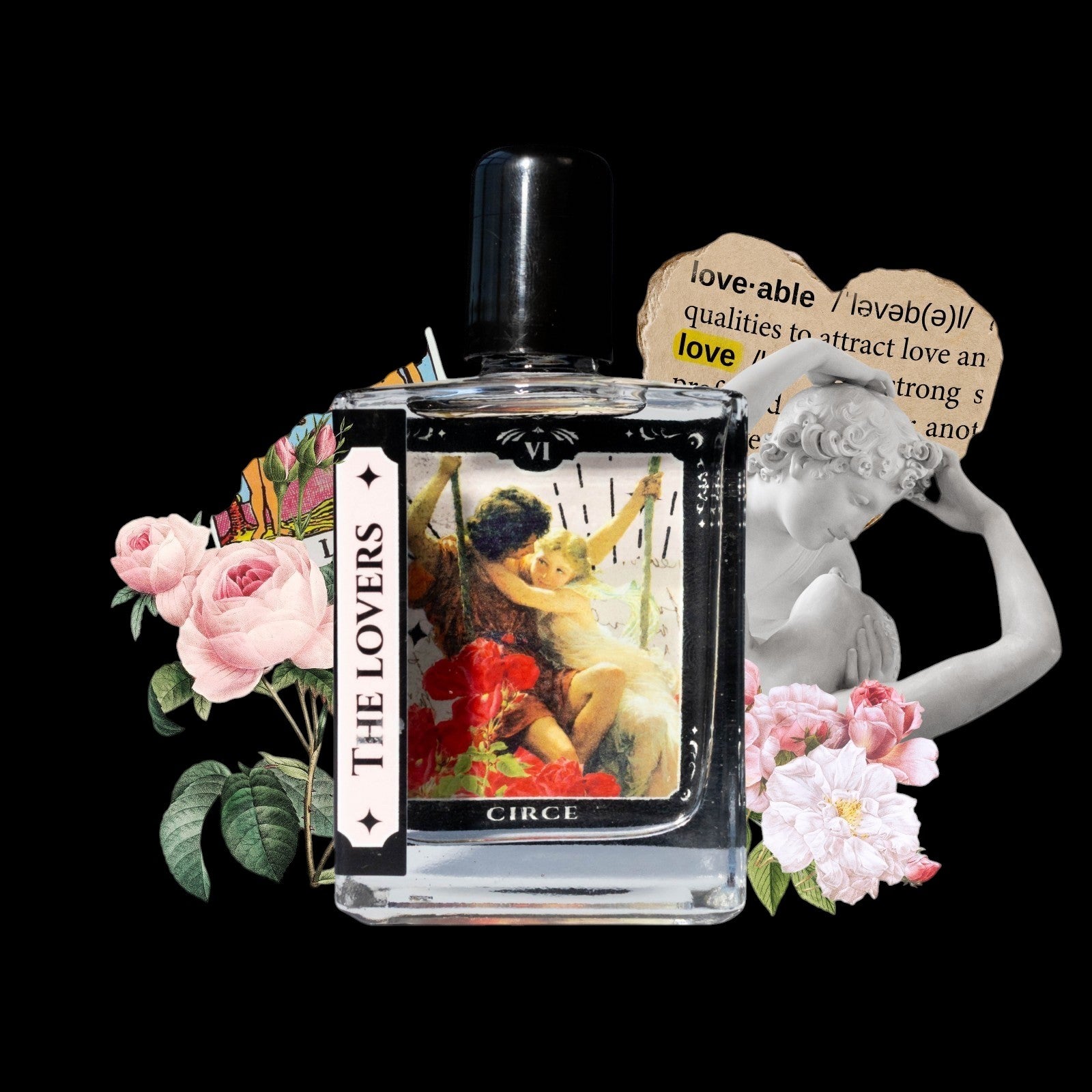 The Lovers Tarot Perfume Oil - 1.7 oz Roller | Wood, Freesia & Red Plum by Circe Boutique