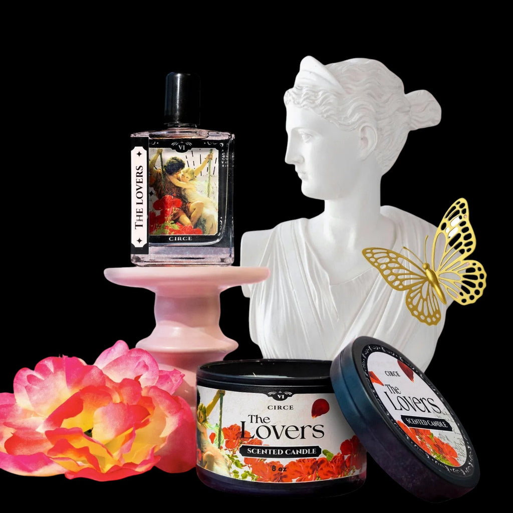 The Lovers Tarot Perfume Oil - 1.7 oz Roller | Wood, Freesia & Red Plum by Circe Boutique