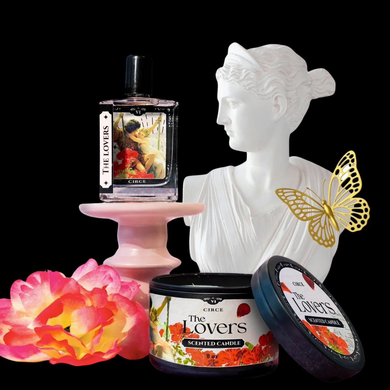 The Lovers Tarot Perfume Oil - 1.7 oz Roller | Wood, Freesia & Red Plum by Circe Boutique