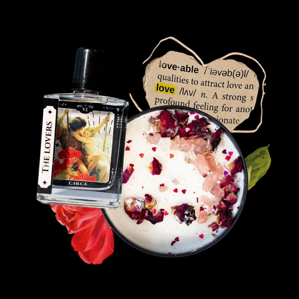 The Lovers Tarot Perfume Oil - 1.7 oz Roller | Wood, Freesia & Red Plum by Circe Boutique