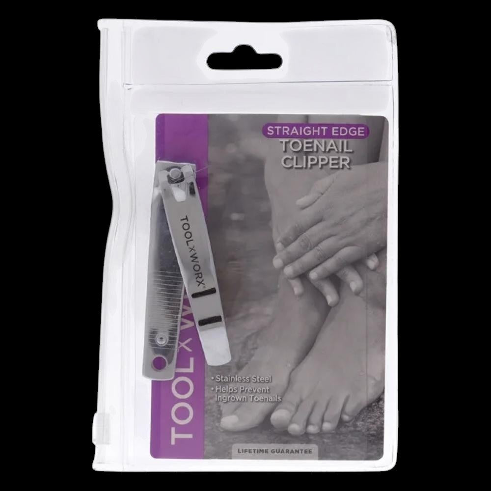 Toolworx 3-1/2" Straight Edge Toenail Clipper by Beauty Supply 123 Outlet