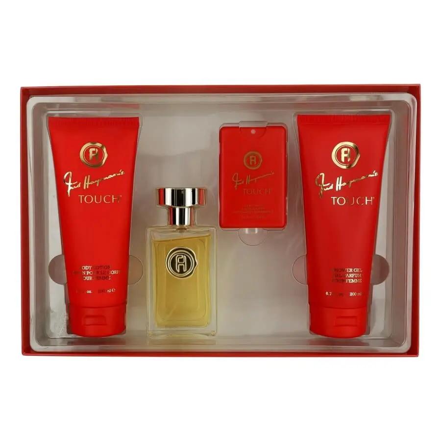 Touch By Fred Hayman For Women 4Pcs Set EDT Spray by perfumesandrea