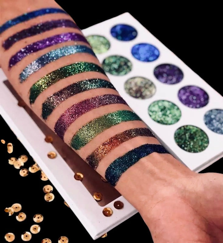 Ashunta Sheriff Beauty Unicorn Multichrome Glitter Shadow Palette by Ashunta Sheriff Beauty