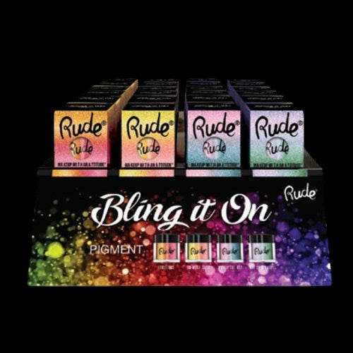 RUDE Bling It On Pigment Acrylic Display Set, 48 Pieces by VYSN