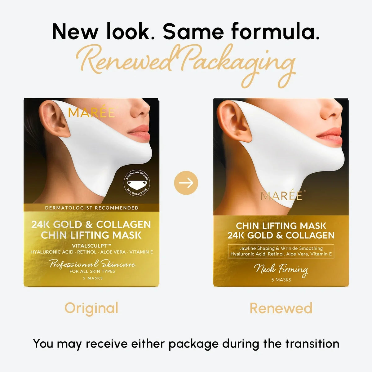 24K Gold V-Line Lifting Mask by Maree