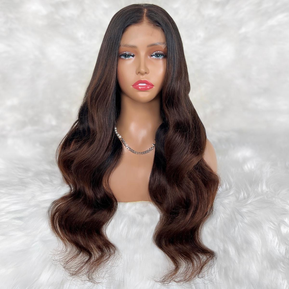 Victoria Glueless 5x5 HD Lace Professionally Colored 100% Human Hair Closure Wig by Private Label