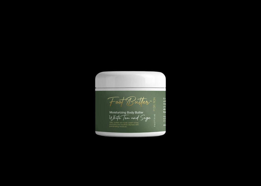 White Tea & Sage Moisturizing Body Butter – Hydrating, Nourishing, Ultra-Soft Skin Cream by Foot Butter by Dr Ron