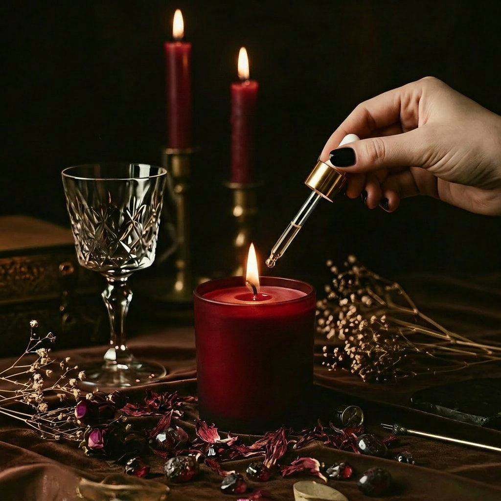 Love Potion Ritual Body Oil — Attraction & Self-Love Oil with Garnet
