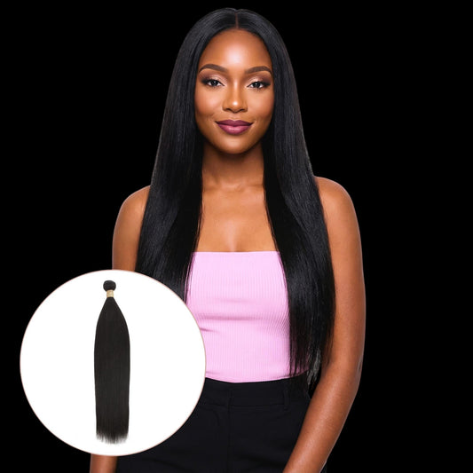 Yaki Straight 100% Human Hair Bundles by Private Label