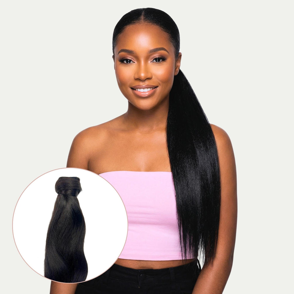 Yaki Straight 100% Human Hair Ponytail Extension by Private Label