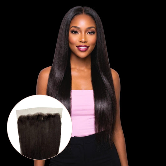 Yaki Straight 13x6 HD Lace Human Hair Frontal by Private Label