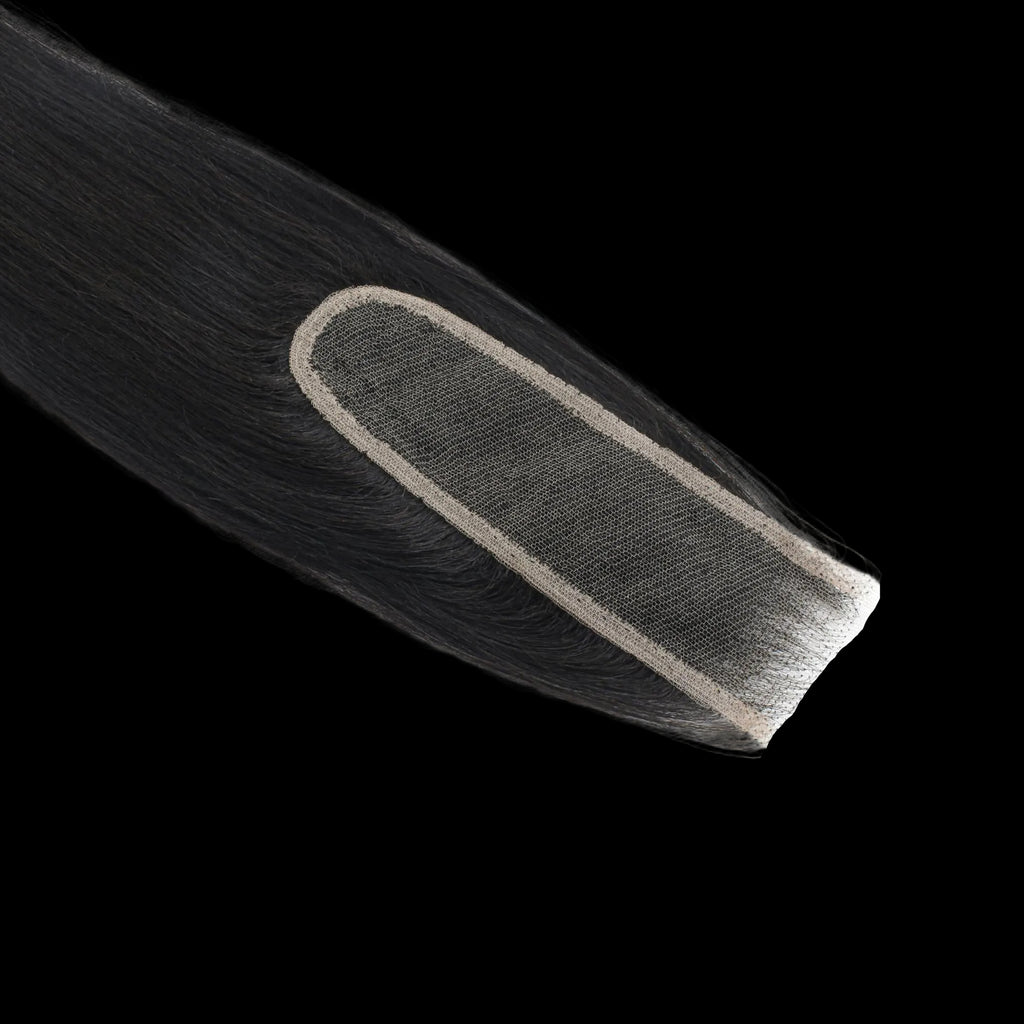 Yaki Straight 2x6 Transparent Lace Human Hair Closure by Private Label