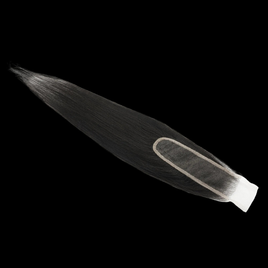 Yaki Straight 2x6 Transparent Lace Human Hair Closure by Private Label