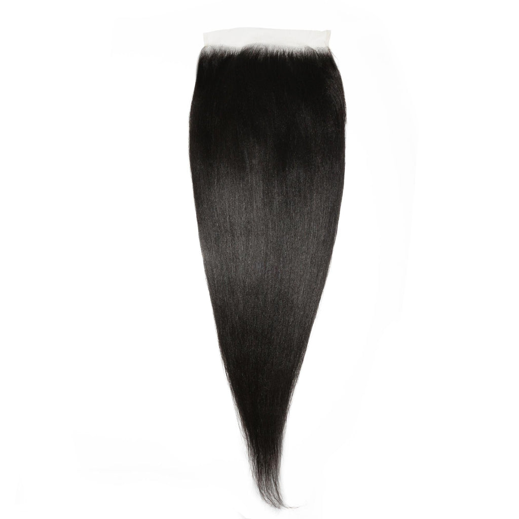 Yaki Straight 7x7 HD Lace Human Hair Closure by Private Label