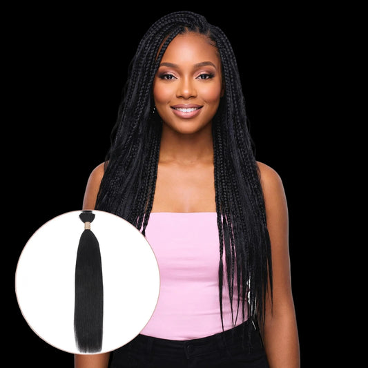 Yaki Straight Bulk 100% Human Braiding Hair by Private Label