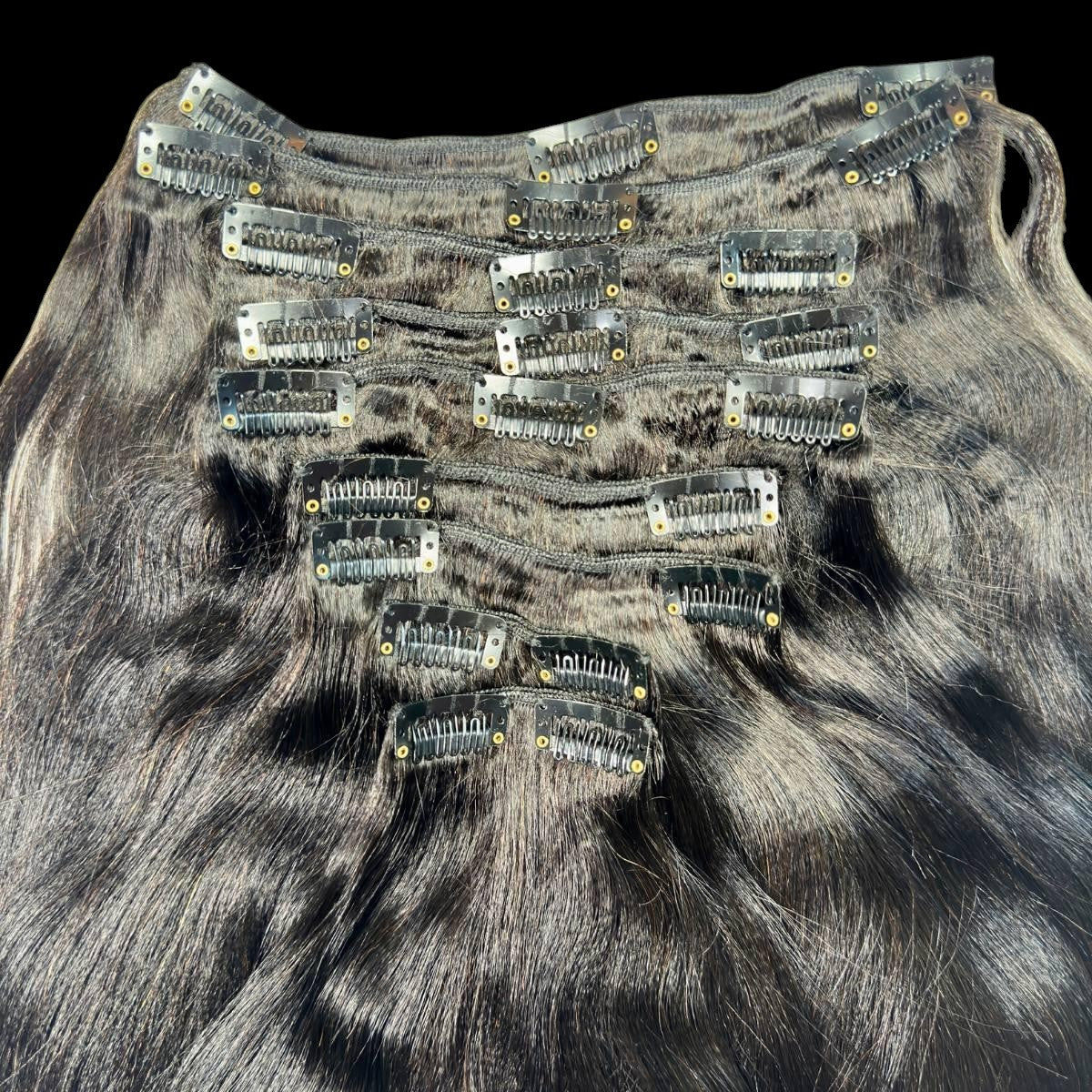 Yaki Straight Clip-In 100% Human Hair Extensions by Private Label