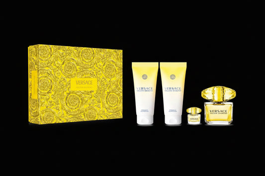 Yellow Diamond By Versace For Women 4Pcs Set EDT Spray by perfumesandrea