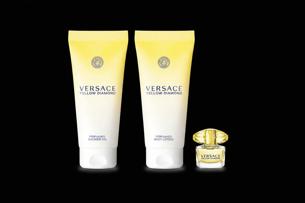 Yellow Diamond By Versace For Women 4Pcs Set EDT Spray by perfumesandrea